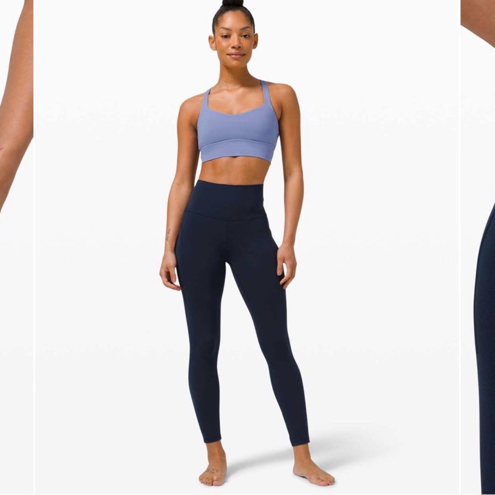 Lululemon Align Leggings True Navy w/Pockets Navy 25” Sz 8